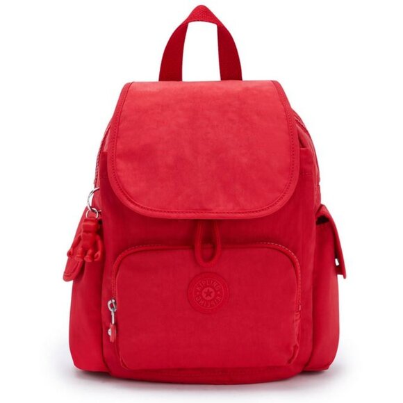 *NEW Kipling City Mini Backpack Red - Picture 1 of 9